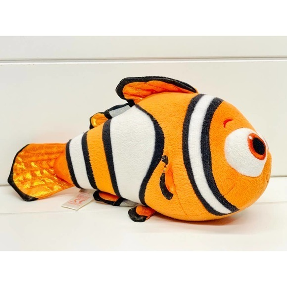 TY Beanie Buddy Sparkle 11" DISNEY 2016 Finding Nemo Clown Fish Plush - Picture 1 of 4
